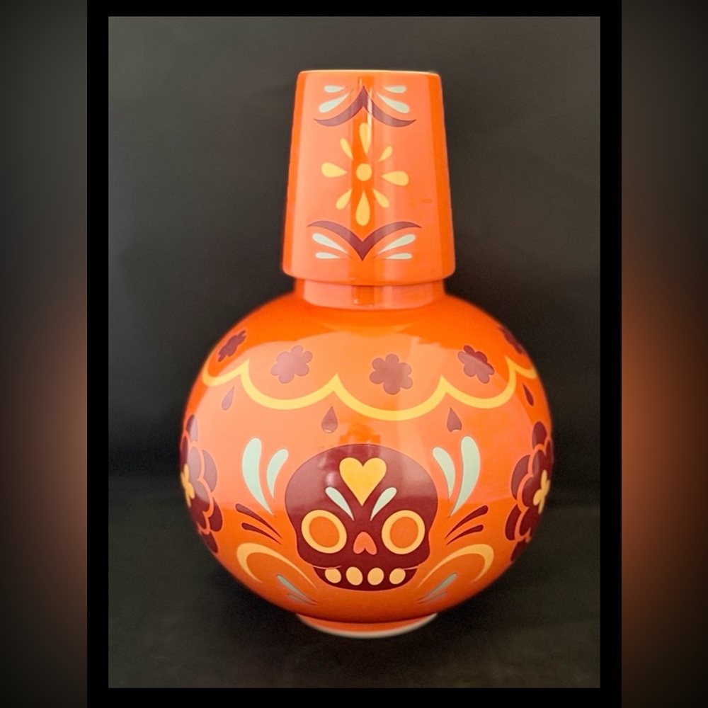 Target Halloween  Dia De Muertos Collection Water Jug 2023 Ceramic NWOT
